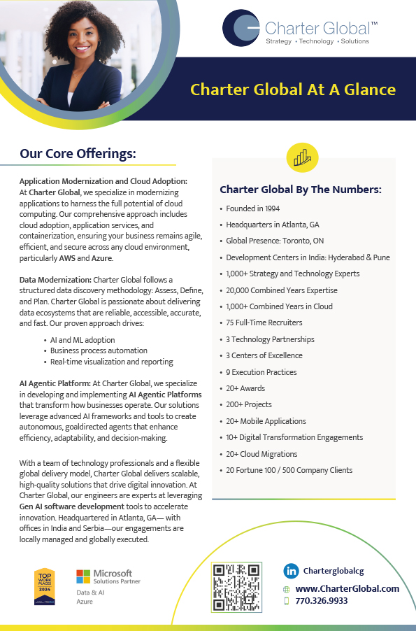 Charter Global At A Glance
